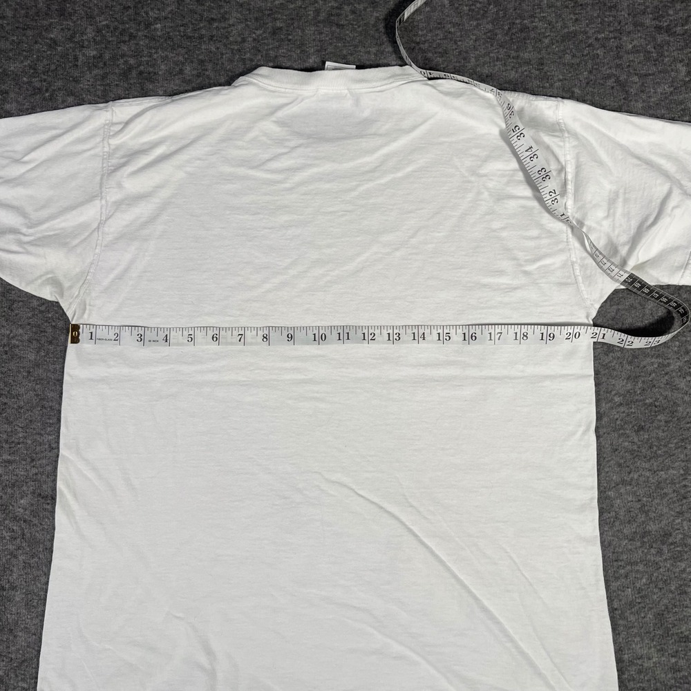Vintage 1994 Pike Place Market Seattle Art T Shirt Fruit of the Loom White Large - Picture 5 of 6